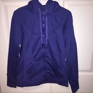 Gently Used Tangerine Navy Blue Jacket!